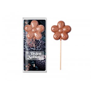 Chocolate flower lollipop