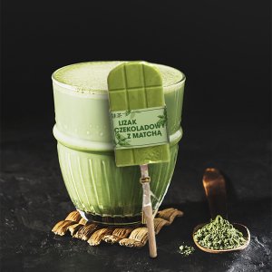 Lizak czekoladowy Matcha