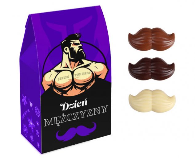 Maxi bag of chocolate mustaches