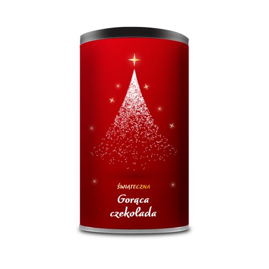 Christmas hot chocolate in a can